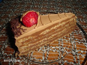 торта гараш - парче